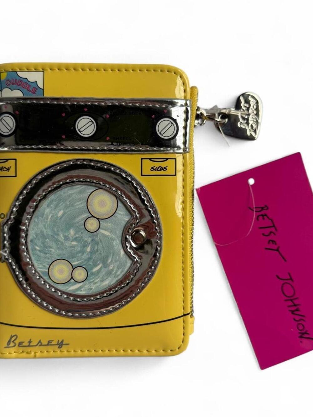 Betsey Johnson Yellow Novelty Floral Trifold Wallet with Tags